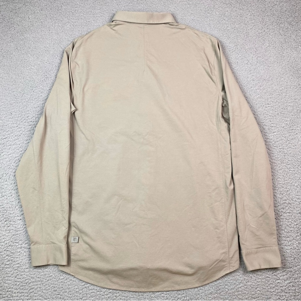 Lululemon Commission Tan Long Sleeve Button Up Shirt Men’s Size L Estimated - Picture 2 of 8